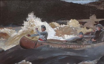  pittore - Tournage des Rapids réalisme marine peintre Winslow Homer